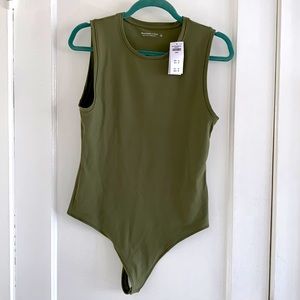 Olive/army green bodysuit